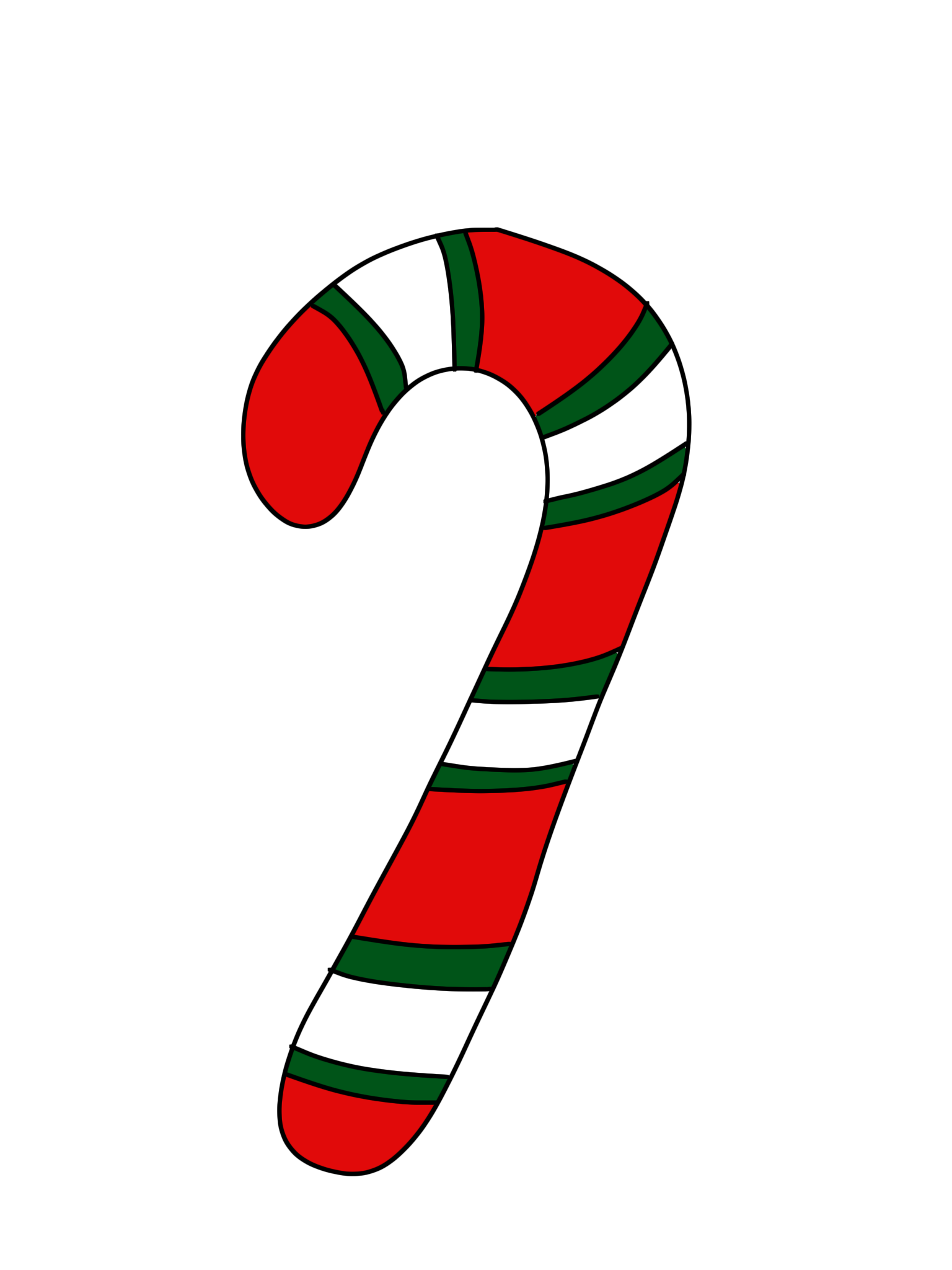 Christmas candy cane clip art