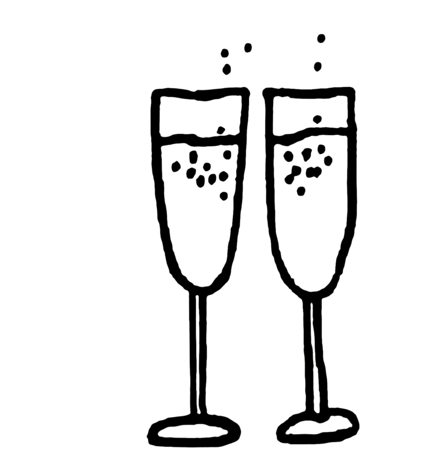 Images For Champagne Glasses Clipart
