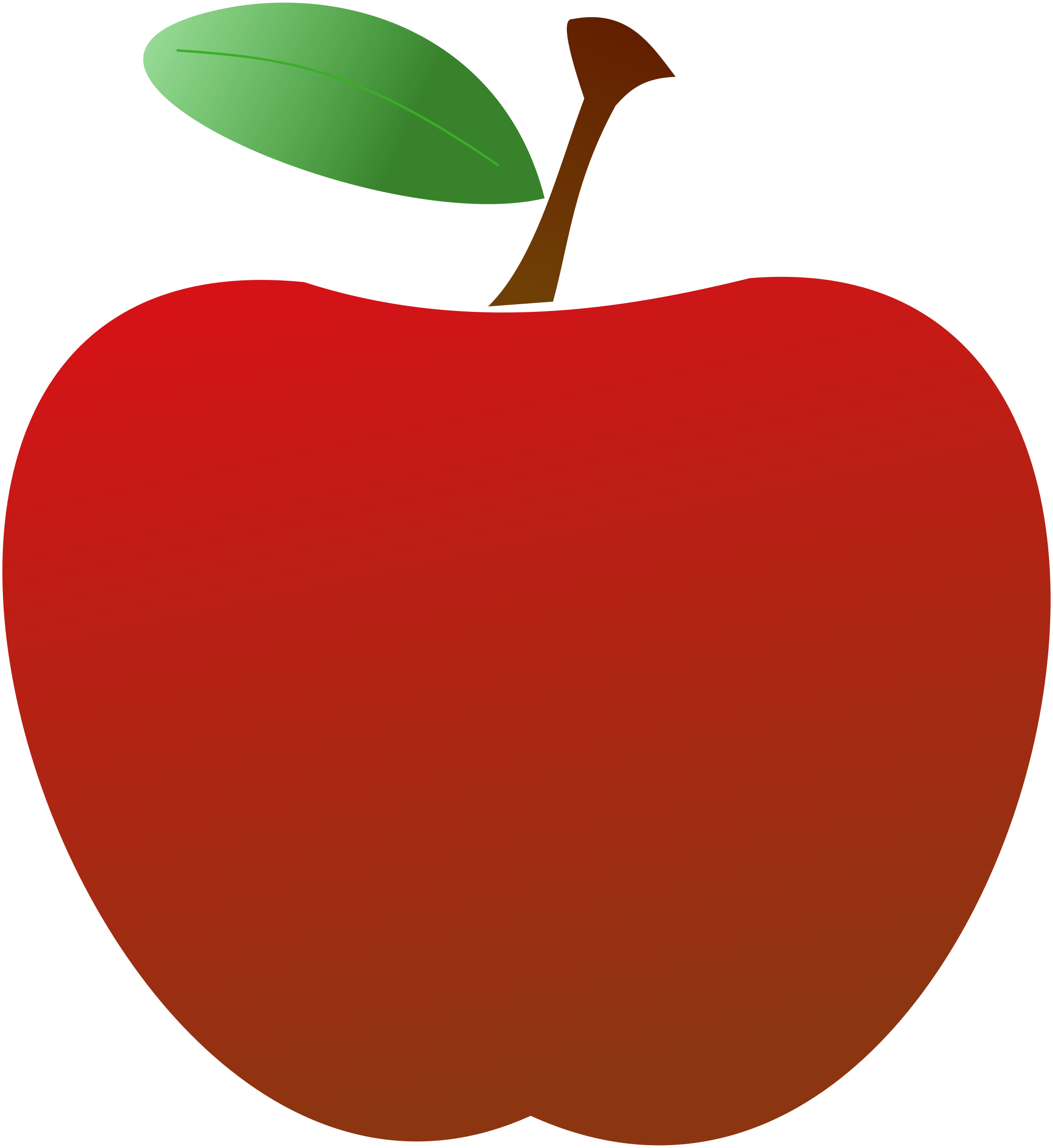 ... Red apple - vector illust
