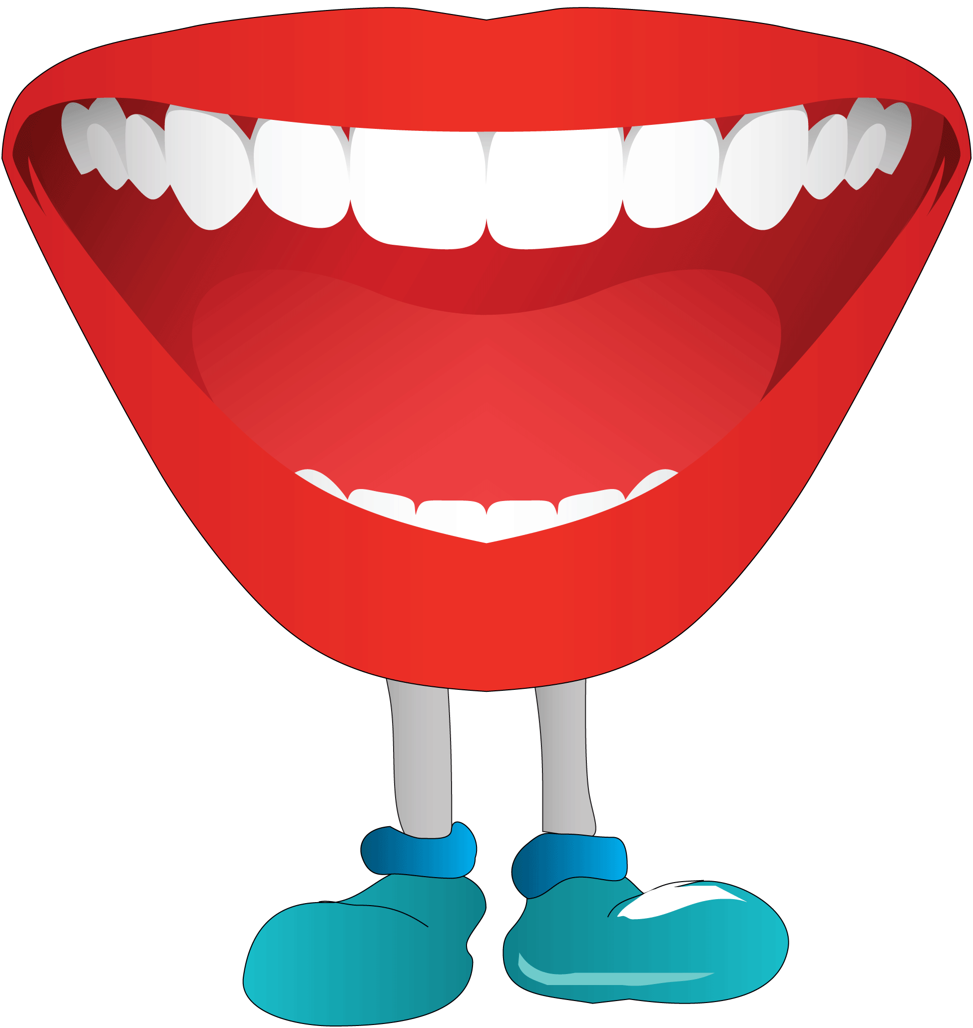 Smile mouth clipart black and