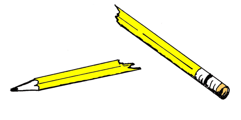 Images Of A Pencil broken-pencil-clipart