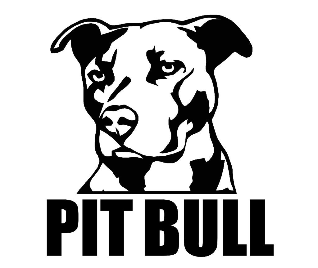 images of pit bull silhouette - Pit Bull Clip Art