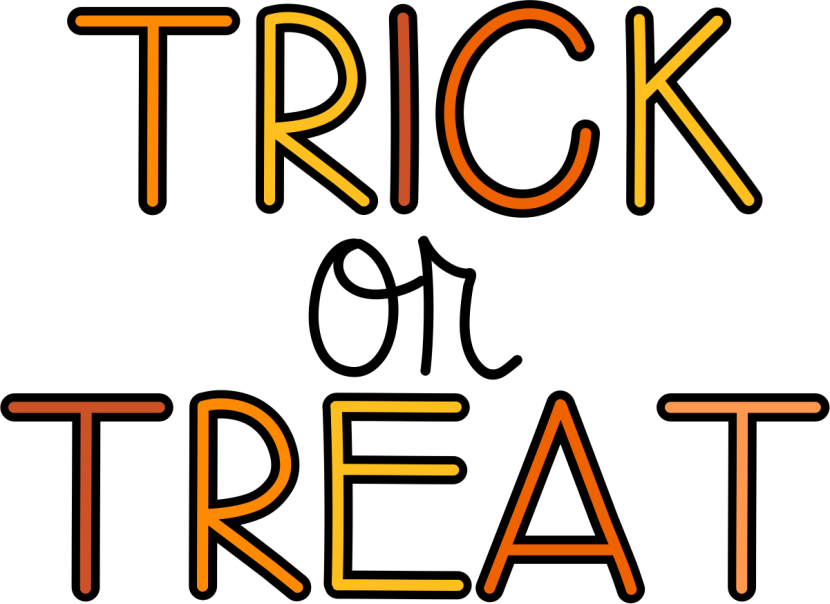 Trick or treat clipart free -