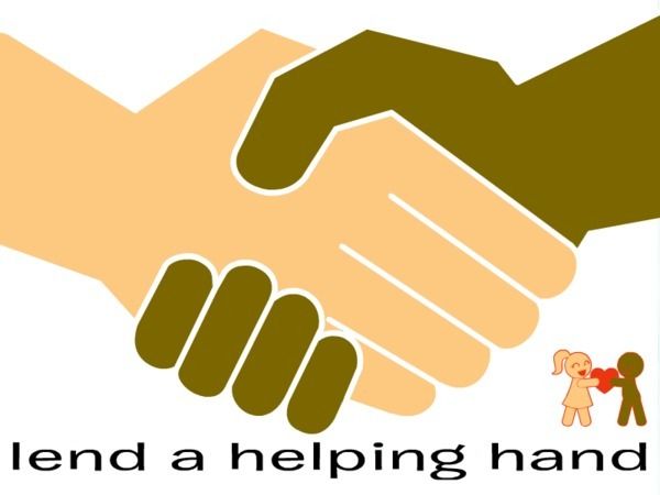 Imgs For u0026gt; Lend A Help - Helping Hands Clip Art
