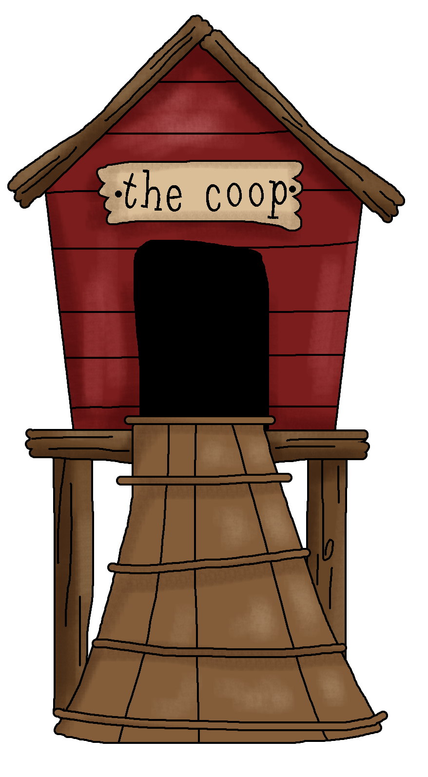 Chicken Coop Clipart
