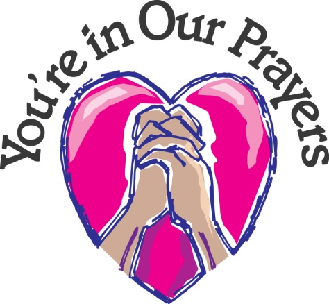 In Our Prayers Clipart