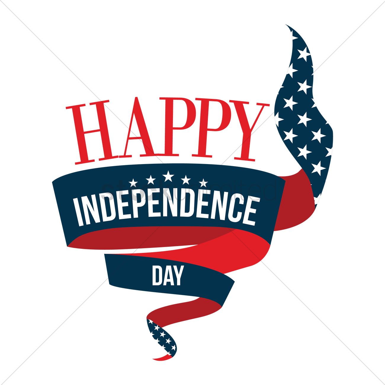 happy independence day 4th of july banner vector graphic