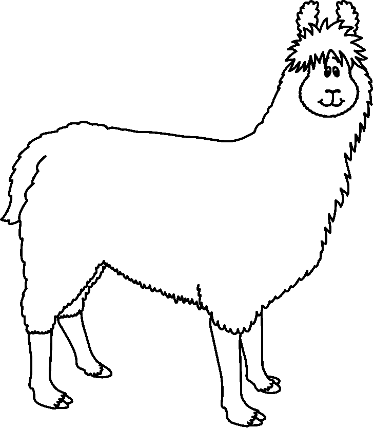 Llama Clipart #2894