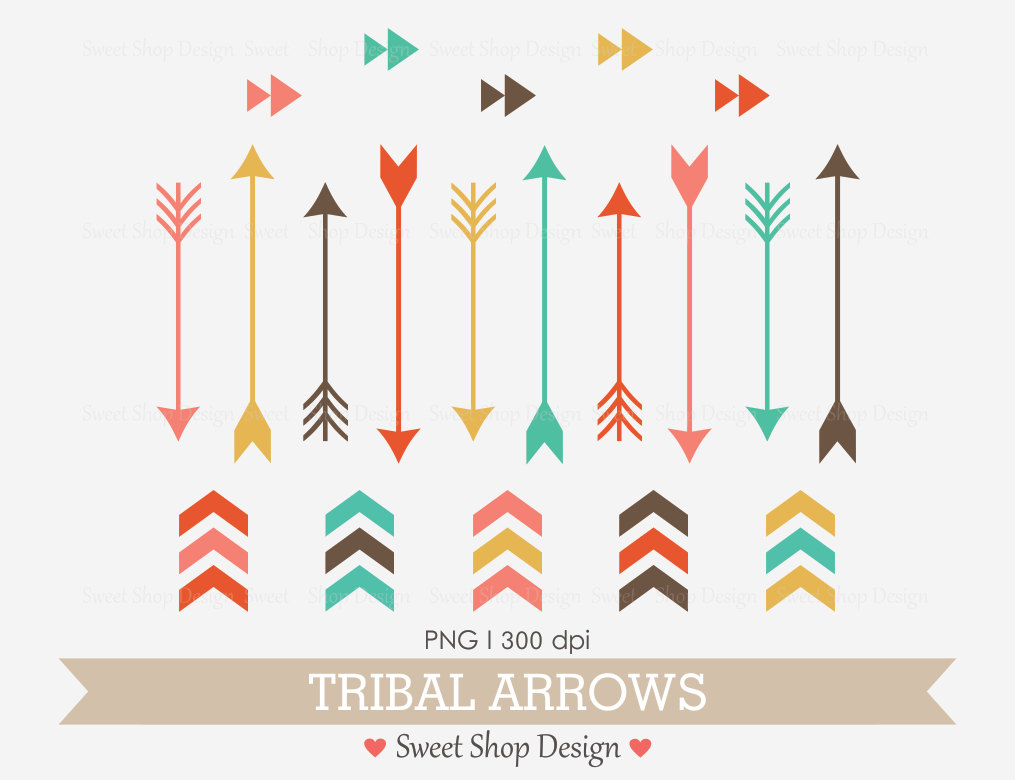 Native 2. Arrows. Watercolor 