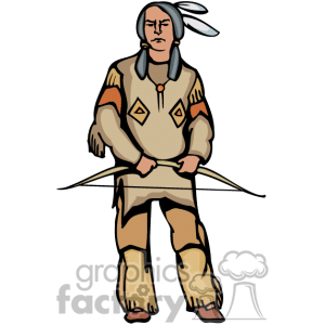Native American Boy 2 Clipart