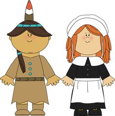 Pilgrims And Indians Clipart 