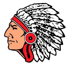 Indian Head Clip Art. Mid Ame