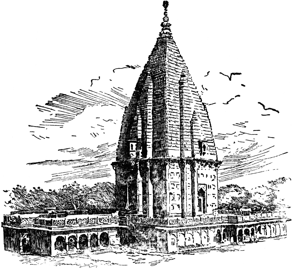 Indian temple clipart black and white - ClipartFest