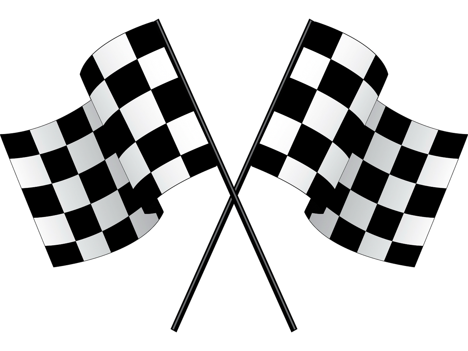 Checkered Racing Flags Clip A