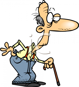 Inside every old person there - Old Person Clipart