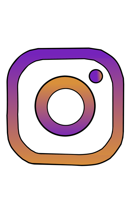 instagram insta icon clipart vector sticker