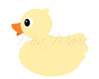 INSTANT DOWNLOAD - Digital Clip Art - Duck Clipart, Duck Clip Art, Rubber Ducky Clipart, Rubber Ducky Clip Art, Rubber Duckie, Yellow Duck