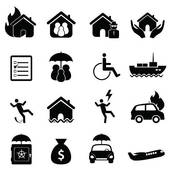Insurance Company Logo; Insurance icon set
