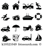 Insurance icon set - Insurance Clip Art