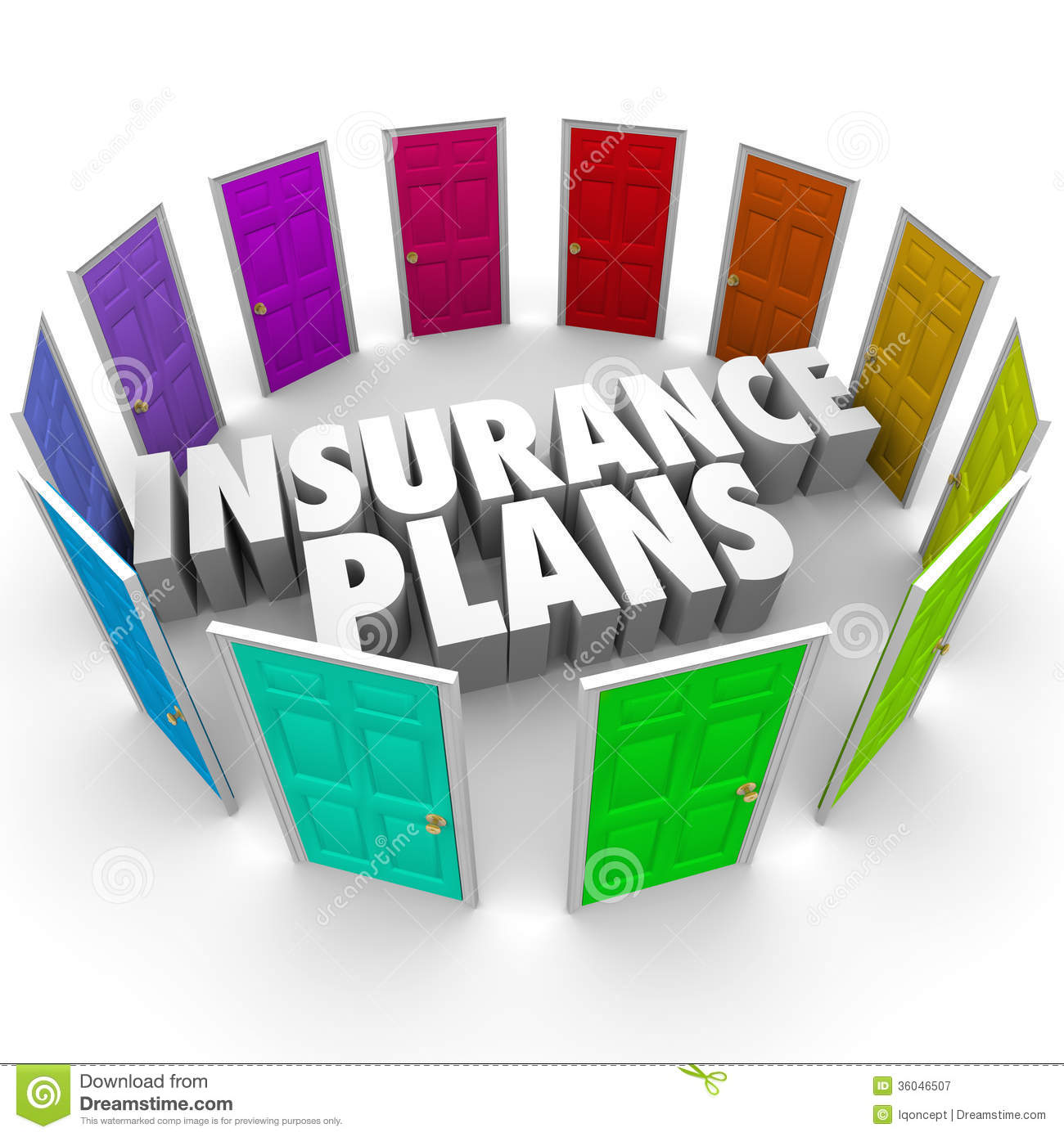 Insurance Plans Many Options  - Insurance Clip Art