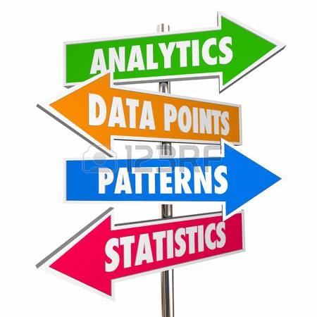 Analytics Data Points Patterns Statistics Signs 3d Illustration