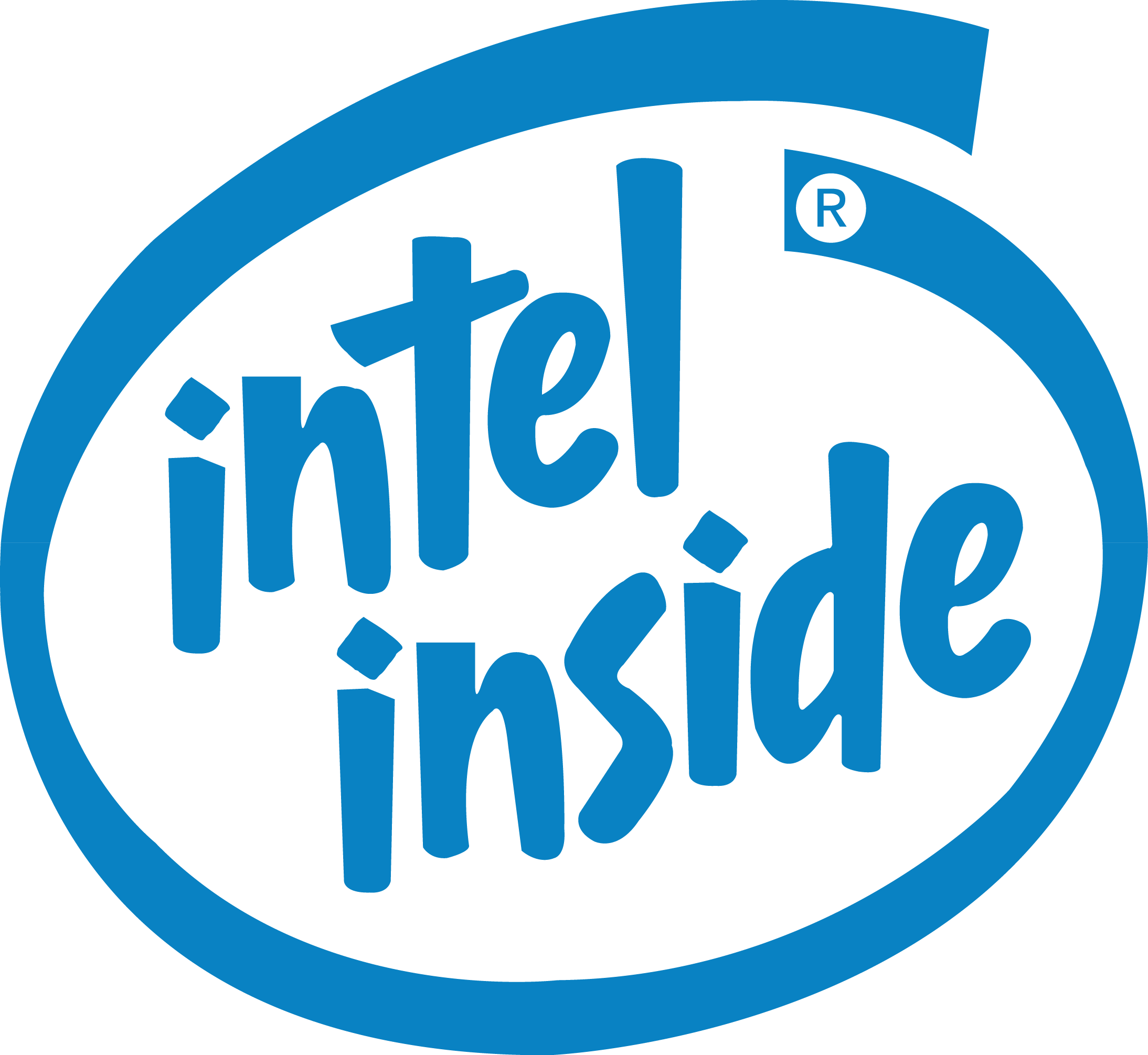 Intel Corporation logo on a g