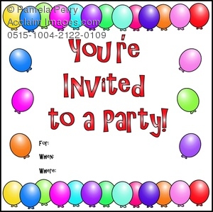 Free Birthday Invitation Clip
