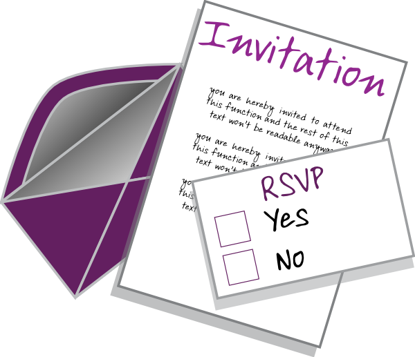 Invitation Clip Art At Clker  - Invitation Clipart
