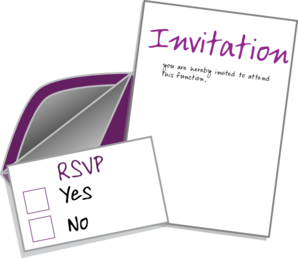 Invite Card Clip Art - Invitation Clipart