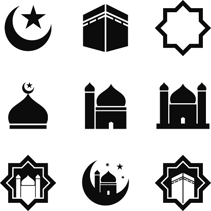 Islamic Icon vector art .