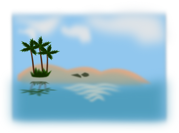 Island In The Ocean Clip Art  - Free Ocean Clipart