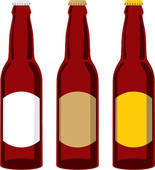 ... isolated beer bottles set - Beer Bottle Clip Art