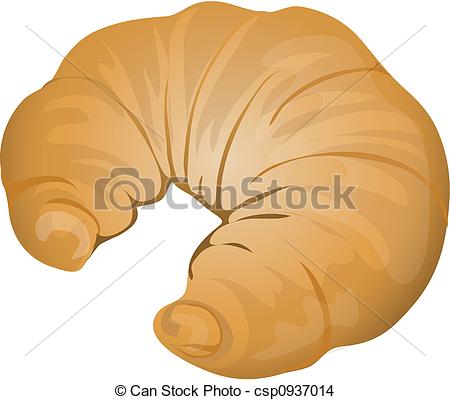 ... Isolated Croissant - Illustration of an isolated croissant