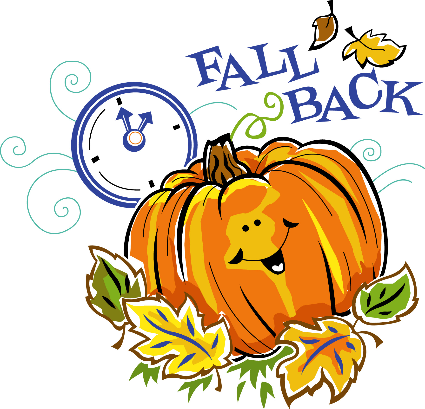 It · Fall Back Set . - Daylight Savings Time Clip Art