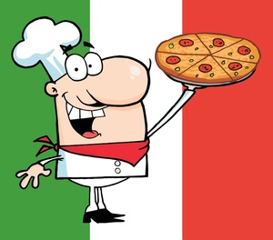 Italian Pizza Chef Clipart