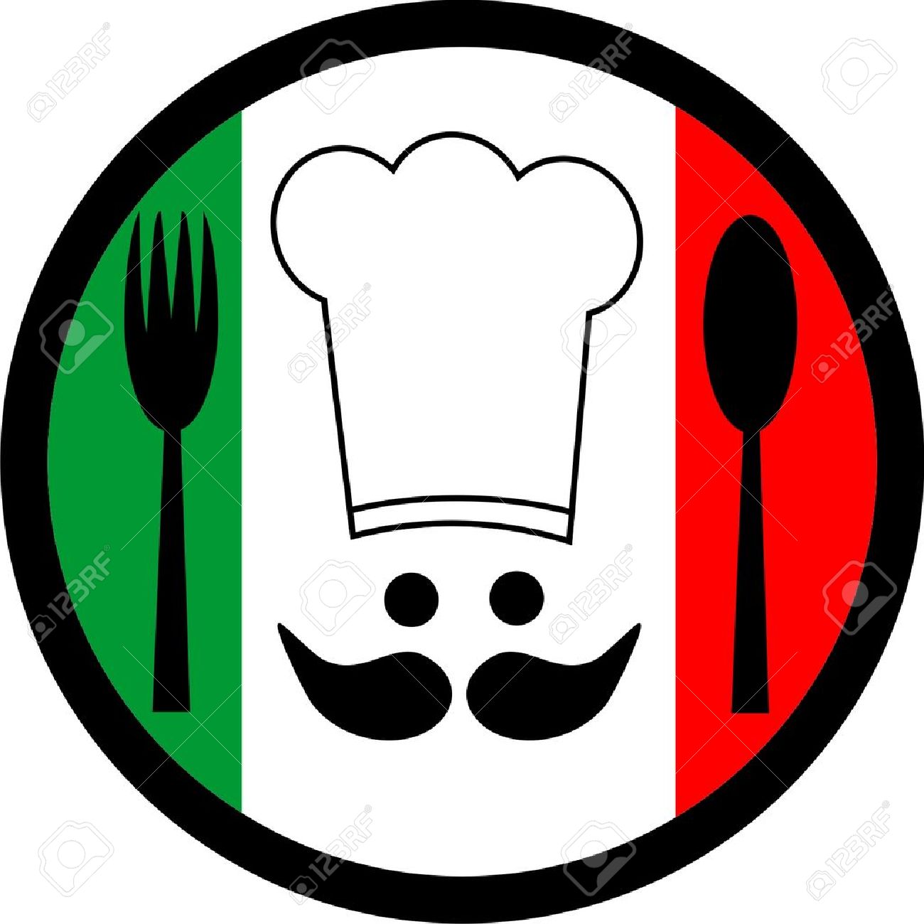 Vector Art - Italian food col