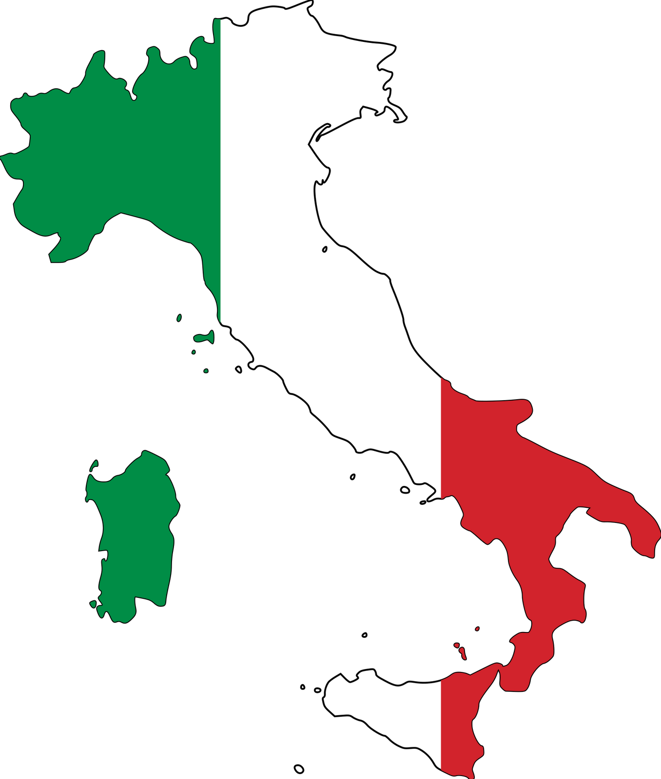 ... Italian american flag cli