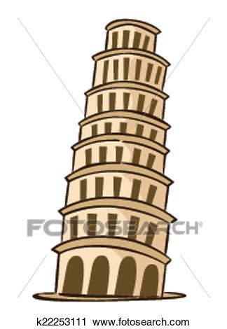 Italy travel icons landmarks 