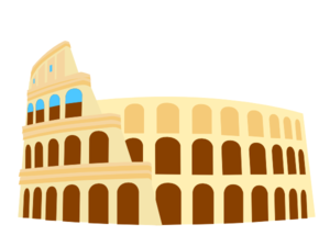 Colliseum, Rome, Italy Clip A - Italy Clipart