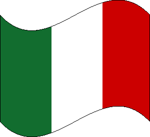 Italian flags. Vector illustr