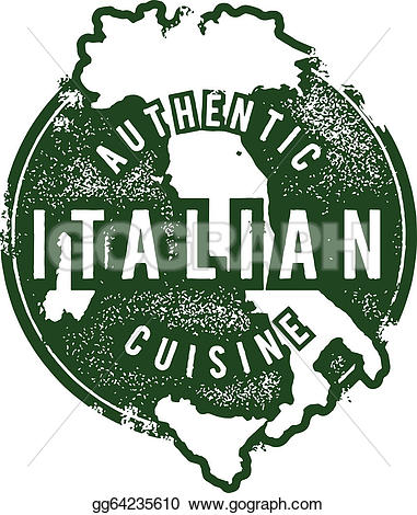 Italy travel poster u0026middot; Italian Food Restaurant Stamp