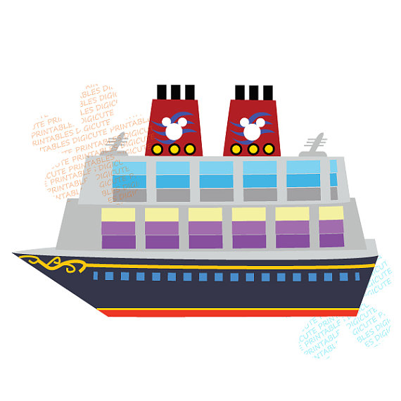 Items Similar To Disney Cruise Ship Digital Clip Art Personal And