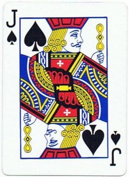 jack of spades playing cards  - Playing Card Clip Art
