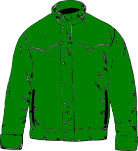 Green Jacket Clip Art - Jacket Clipart