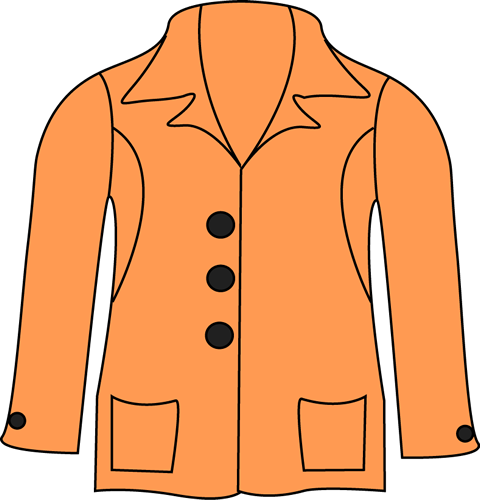 Orange Jacket Clipart #1
