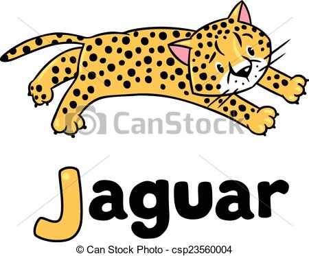 Little cheetah or jaguar for ABC - csp23560004