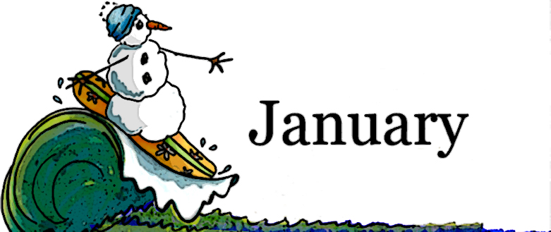 January clip art image - January Clipart