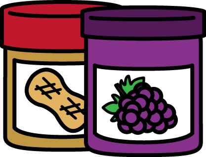 Jar of Peanut Butter and Jell - Peanut Butter And Jelly Clipart