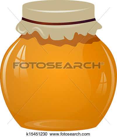 Jars of honey - Honey Pot Clip Art
