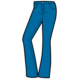 Blue jeans set denim clip art